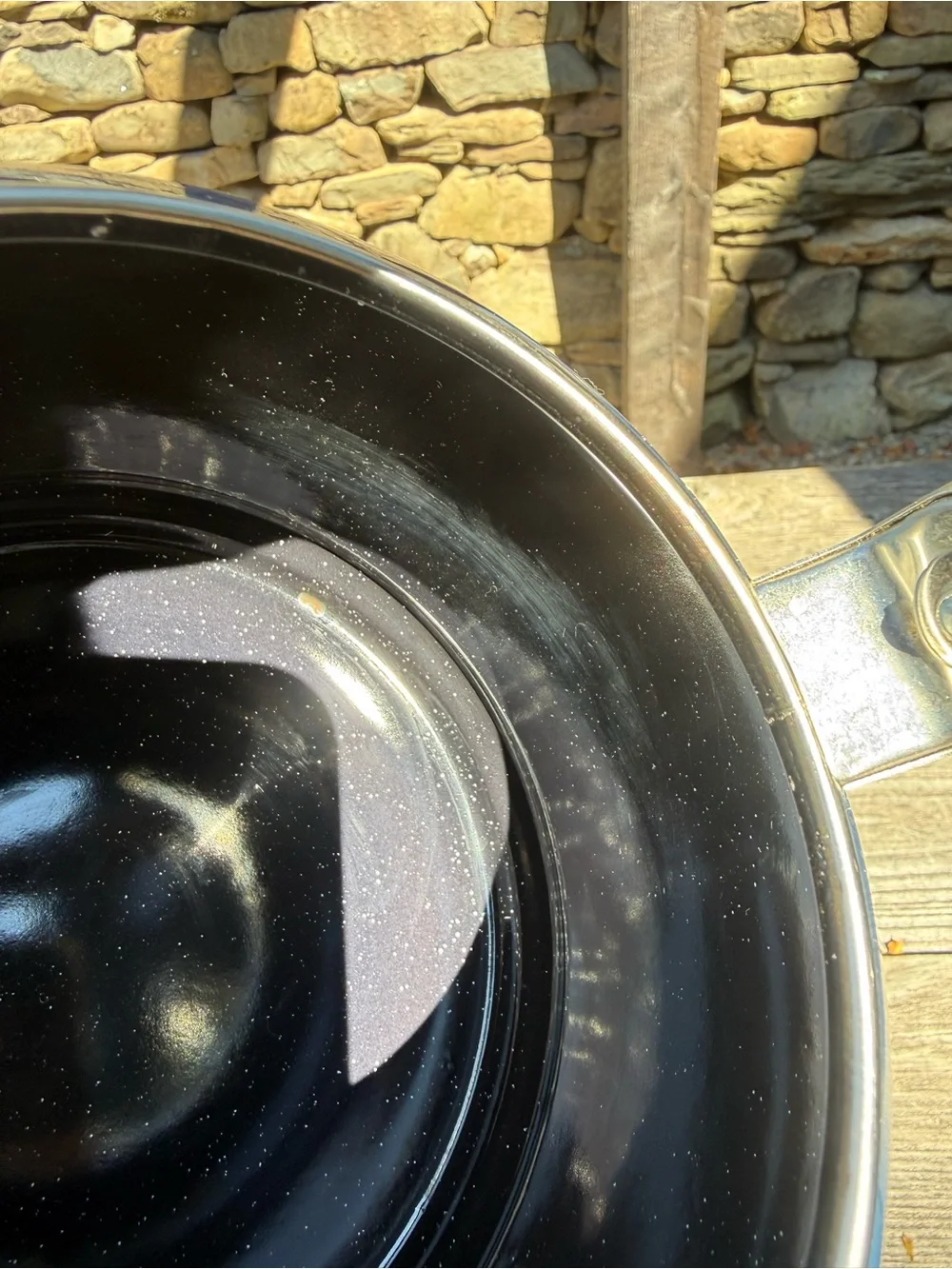 Le creuset Blue Enamel Whistling Teakettle with Black Handle